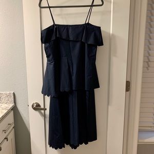 See by Chloe women’s navy midi-length dress